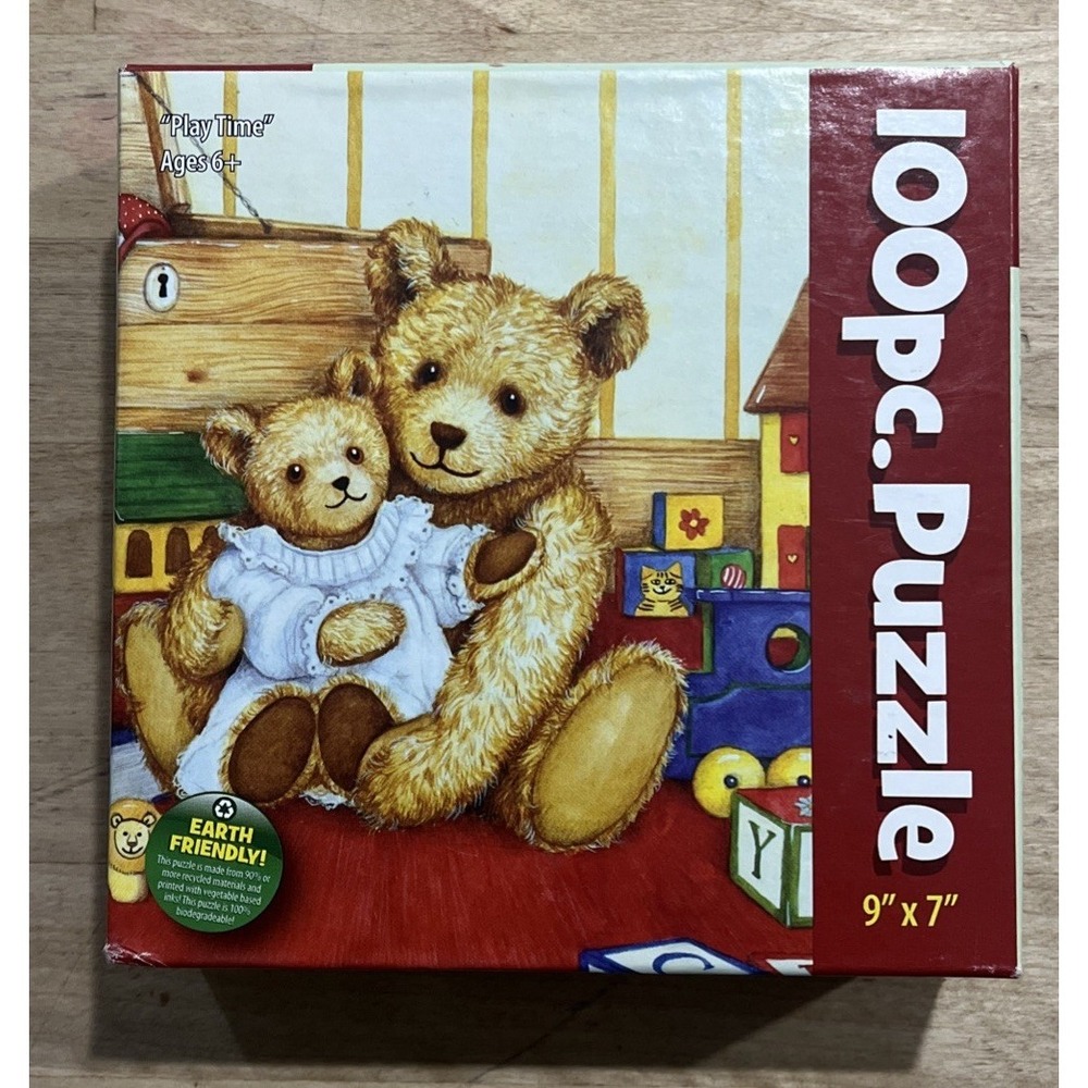 New 100pc 9" x 7" (2009) Jigsaw Puzzle "Play Time" Karmin International